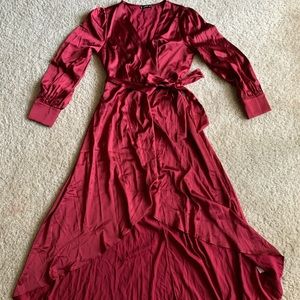 Shein High Low wrap dress💃🏻